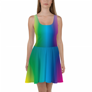 Colorful Skater Dress